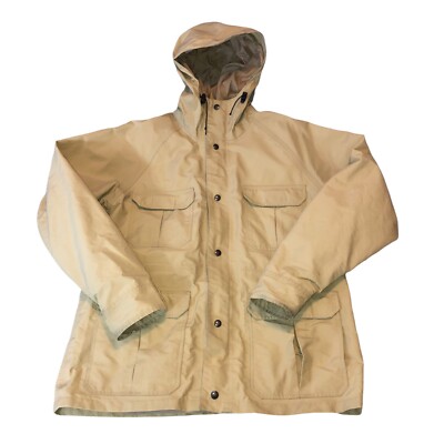 Vintage CABELA'S Gortex Mens Hunting Jacket Hooded Parka Coat USA Made Sz Large