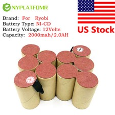 SOLDERING REQUIRED Battery PACK For Ryobi 12V BPN-1213 1217 Ni-CD Sub C cells