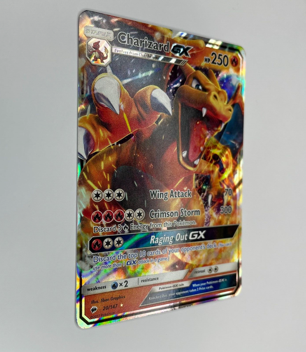 MISPRINT FOIL TEXTURE ERROR CHARIZARD GX 20/147 S&M BURNING