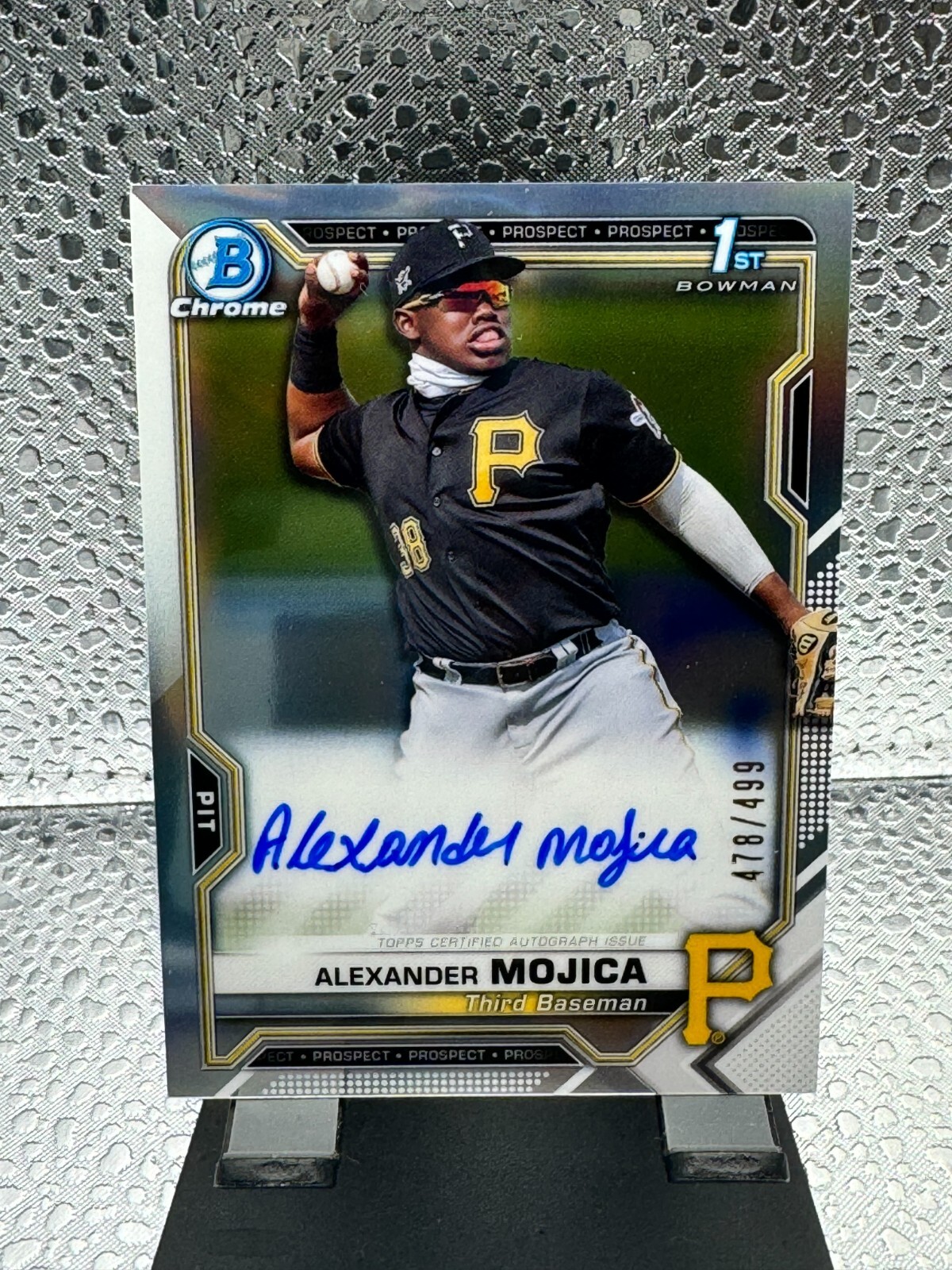 2021 Bowman Chrome Alexander Mojica 1st Bowman Auto Refractor /499