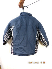 ZERO XPOSUR SZ S-4 Children-Boys 100 Polyest Gray Double Zipper Overcoat Jacket