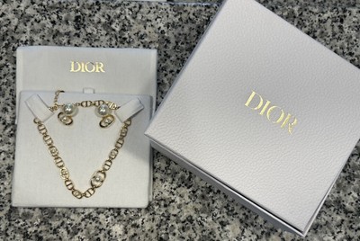 Dior 30 Montaigne Jolie Choker And Tribales Earring Set Brand New 