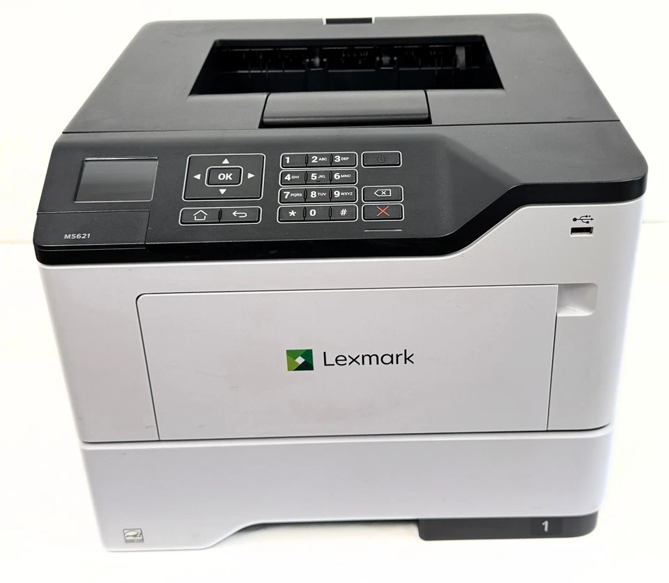 STAMPANTE B/N A4 LEXMARK  MS621DN  RETE USB 47PPM 1200DPI 36S0410 - Immagine 2 di 4