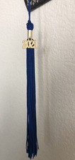 Graduation Tassel Blue with Gold Date Year Charm Free Shipping