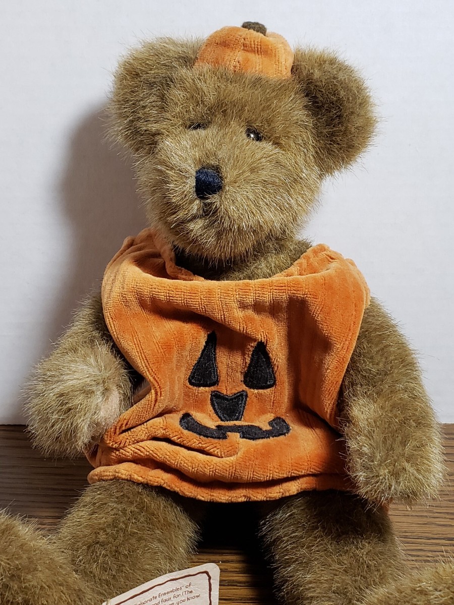 BOYD'S BEARS JACK O. Lantern 12 HALLOWEEN Pumpkin #919631 Tags