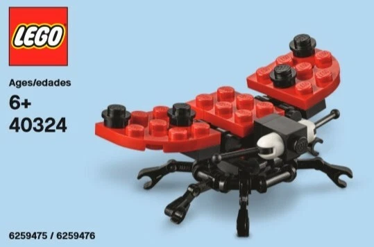LEGO Ladybird Monthly Mini Model Build Insect Animal Poly Bag Party Gift  40324