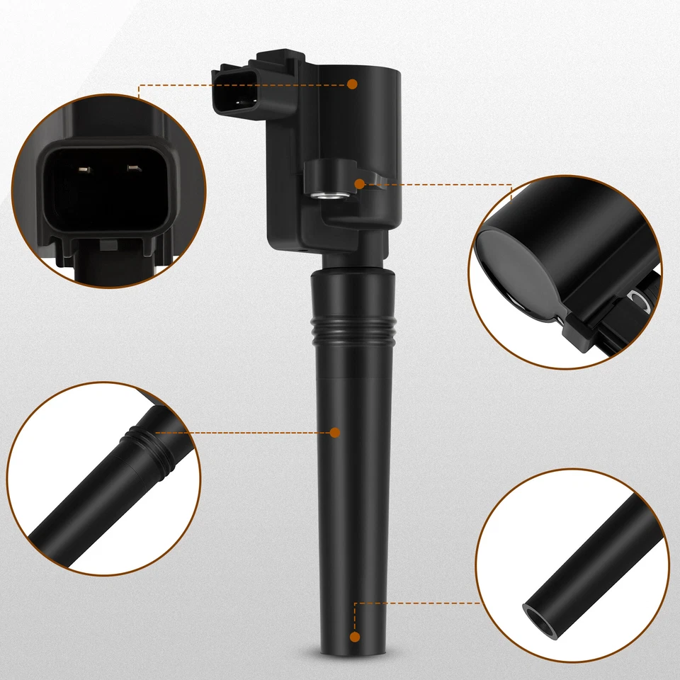 Kit de bobinas de ignição e velas de ignição de irídio para Ford Thunderbird V8 3.9L 2002-2005 - Imagem 2 de 4