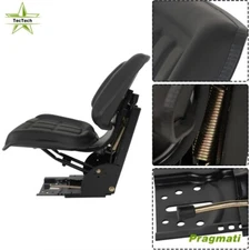 Black Tractor Suspension Seat（no armrest）For Ford / New Holland 3300 3910 3930