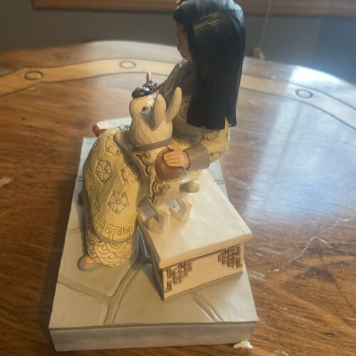 Jim Shore Disney Traditions WHITE WOODLAND MULAN Onorevole eroina statuina - Foto 3 di 8