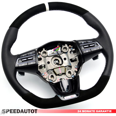 TAUSCH ABGEFLACHT Alcantara Lederlenkrad KIA Stinger GT Line
