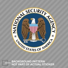 National Security Agency NSA Sticker Decal Vinyl covert