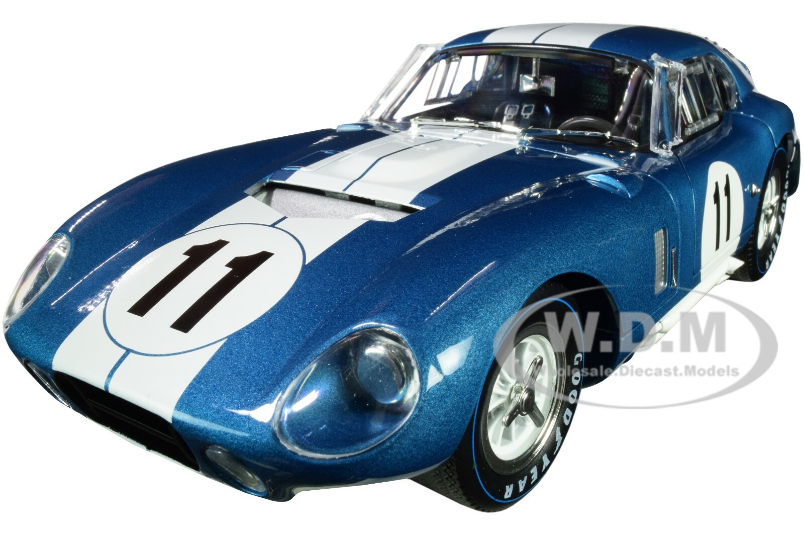1965 SHELBY COBRA DAYTONA COUPE #11 СИНИЙ 1/18 ОТЛИТЫЙ ПОД ДАВЛЕНИЕМ SHELBY COLLECTIBLES SC149