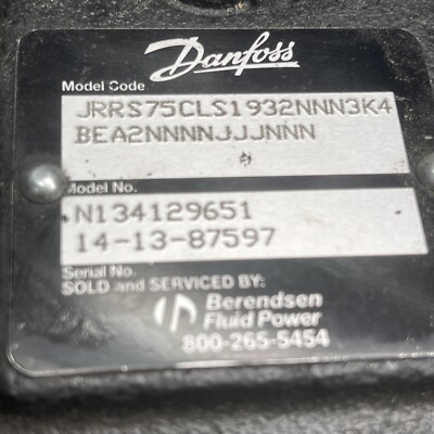 JRRS75CLS1932NNN3k4BEA2NNNJJJNNN , SAUER DANFOSS Pump N13412 ( Q1c1