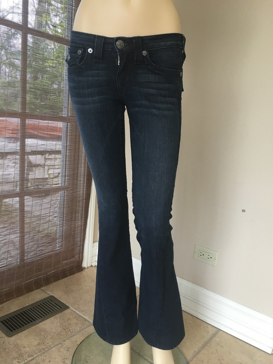 True Religion Joey Dark Rinse Low Rise Jeans, Sz.27, New | eBay