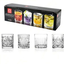Bicchieri Misti per Cocktail in Cristallo Mixology Set 4pz - Splendente Elega...