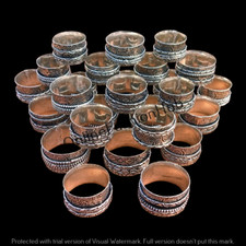 Spinner Ring 925 Sterling silver Plated Band Statement Handmade Thumb Ring