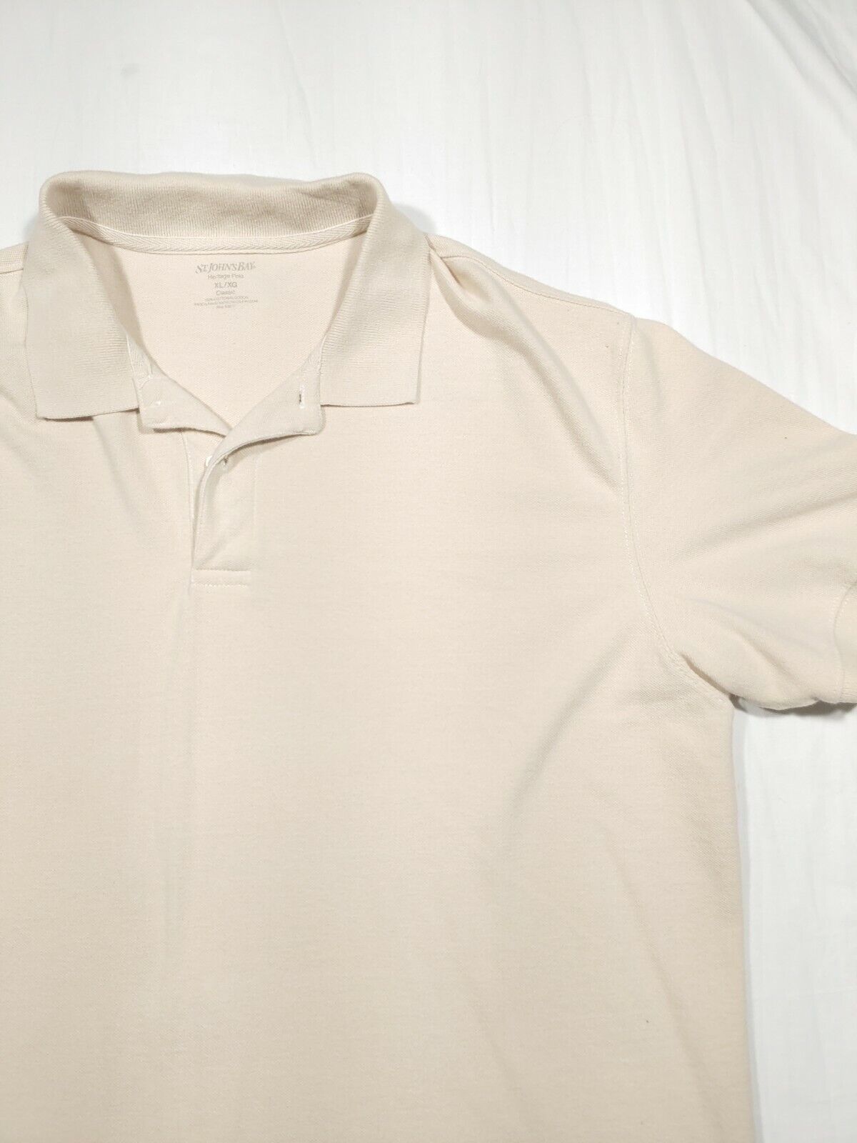 St Johns Bay Polo Mens XL Tan short sleeve herita… - image 8