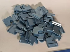 Aluminum Parts Lot Blue Hooks 6344 REV A STRONG AND LIGHT 44 mm X 42 mm X 6 mm