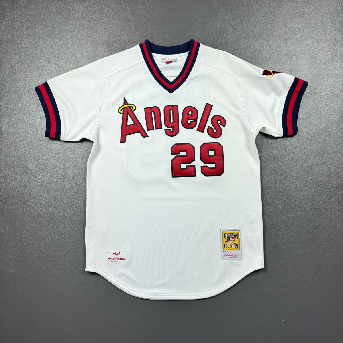 100% Authentic Rod Carew Mitchell & Ness 1982 Angels Jersey Size
