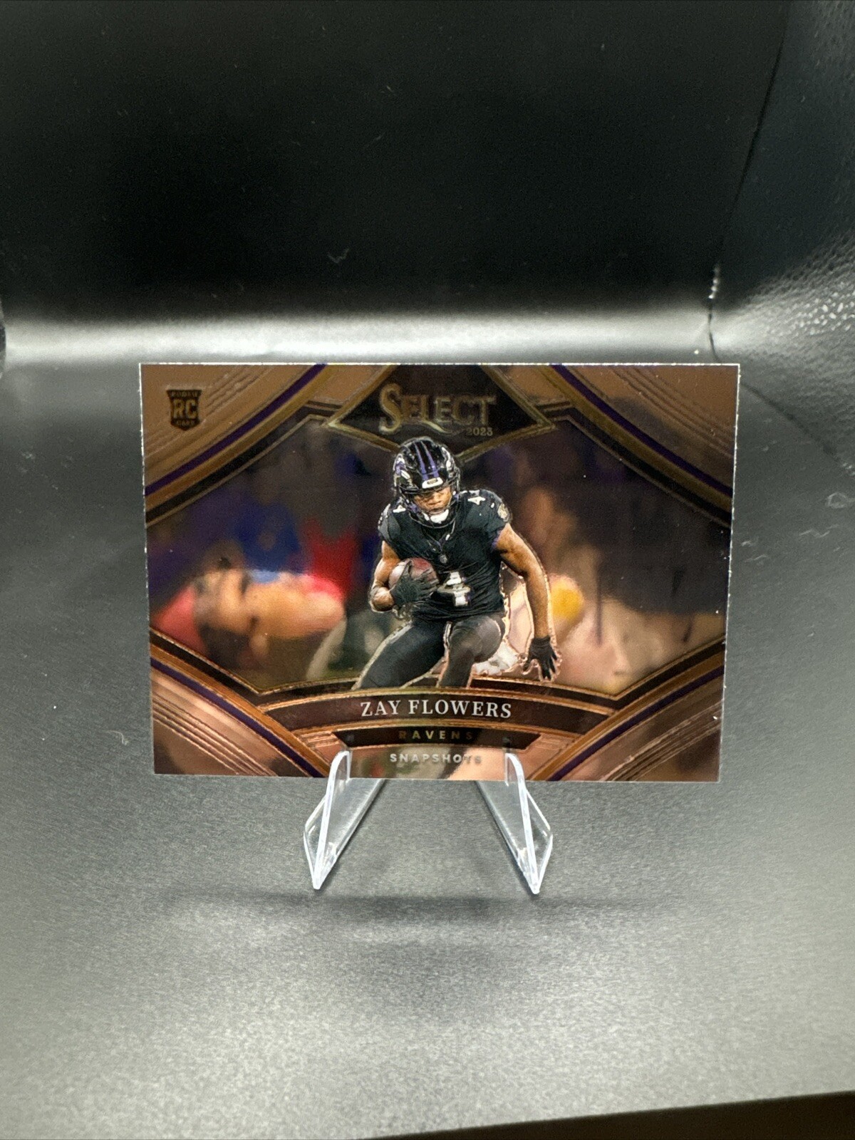 2023 Panini Select Zay Flowers ROOKIE Silver Snapshots Ravens