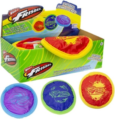 Mini Pocket Frisbee 16cm - Outdoor Indoor Spielzeug - verschiedene Farben 