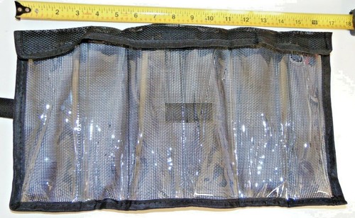 Blk Fishing 6-Pocket Lure Bag Rollup Trolling Tackle Storage Jig 6 Bait Bag 1pc - Picture 2 of 2