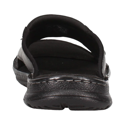 Rockport Darwyn Slide Black Leather Mens Sandals truTECH CI5687 Size 9.5 W Men main image 3