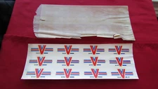 Rare (12)  WW2 US Home front  "V" for Victory Patriotic Stickers/Decals/Patches