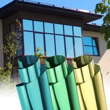 One Way Mirror Tint Window Film Privacy Protect UV Reflective Sun Block For Home