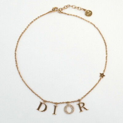 Dior Revolution Necklace N1308DVOCY_D301 Gold Metal Crystal