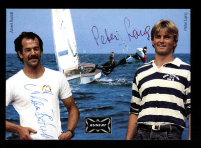 Albert Batzill and Peter Lang Autograph Card Original Signed Sailing + A 186599