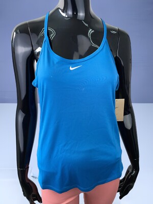 Nike Performance ONE TANK - Top - industrial blue/white-Gr.M
