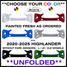 NEW FRONT BUMPER FOR 2020-2025 HIGHLANDER PAINTED *CHOOSE YOUR COLOR* TO1000462