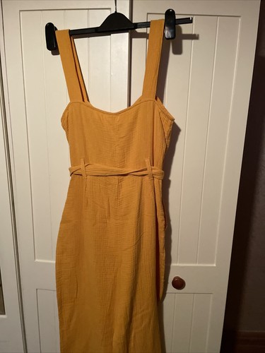 SWEEWE Ladies Amber Pure Cotton Sleeveless Belted Wide Leg Jumpsuit Size S NEW - Picture 11 of 14