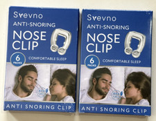 12X Silicone Anti Snore Nose Clip Magnetic Stop Snoring Aid Device Svevno New