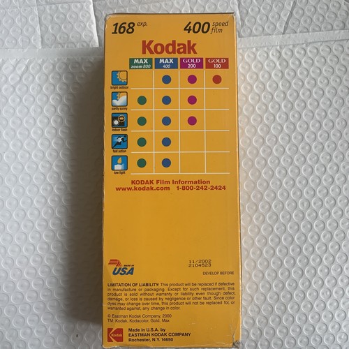 Kodak Gold Max 400 35mm Color Film - 6 Pack, 2001, Unopened, Never opened - Picture 3 of 4