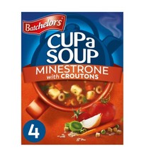 3 x Batchelors Cup A Soup Boxes Minestrone With Croutons Flavour - 12 Sachets
