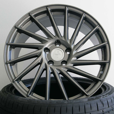 18 Zoll ET45 5x112 Keskin KT17 Grau Alufelgen für VW Touran II ab MJ. 2016 1T