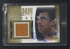 2001 UP LEGENDS KAREEM ABDUL JABBAR AUTOGRAPH GAME USED FLOOR GOLD #ED 100/100