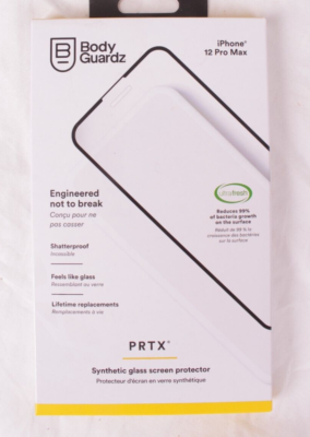 BodyGuardz PRTX Synthetic Glass Screen Protector for iPhone 12 Pro Max