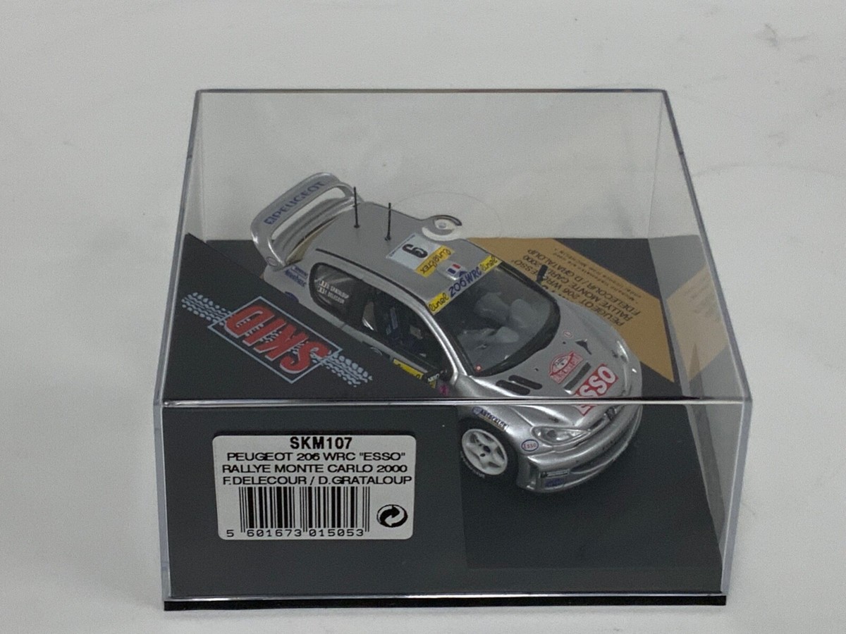 PEUGEOT 206 WRC 2000 Monte Carlo 1/64 模型 CM's 1/64 PEUGEOT 206 WRC 2000 Monte Carlo #17 diecast model