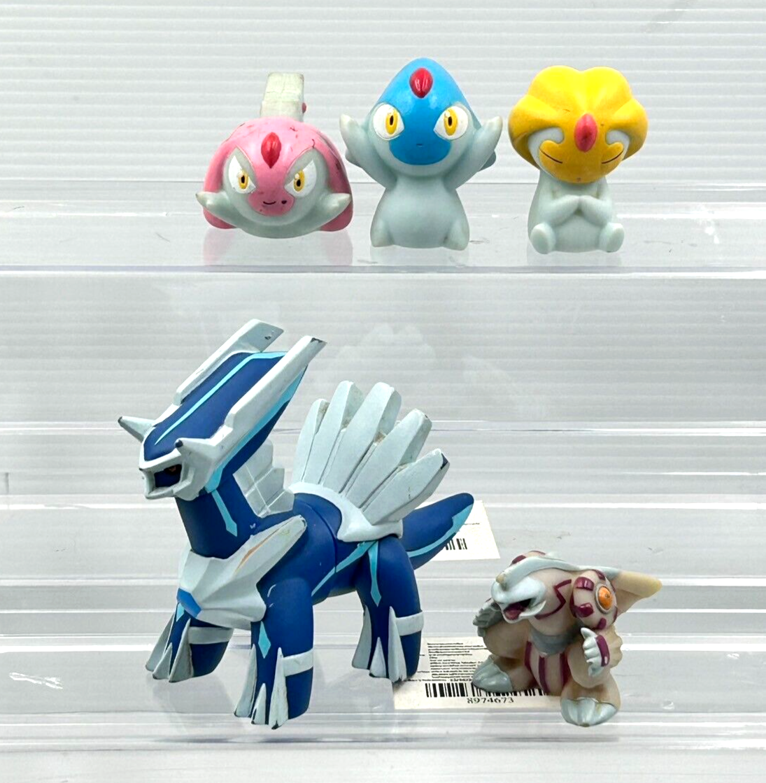 BANDAI Pokemon Dialga Palkia Mesprit Azelf Finger Puppet Figure