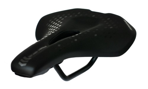 SELLA MONTEGRAPPA DA BICI PER USO E-MTB-GRAVEL MENADOR AIR FLOW NERO - Imagen 3 de 4