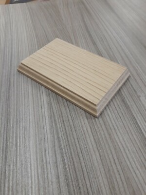 150mm x 100mm Holz Modell Sockel Eiche Muster Display Halterung Sockel Taxidermie Kappe