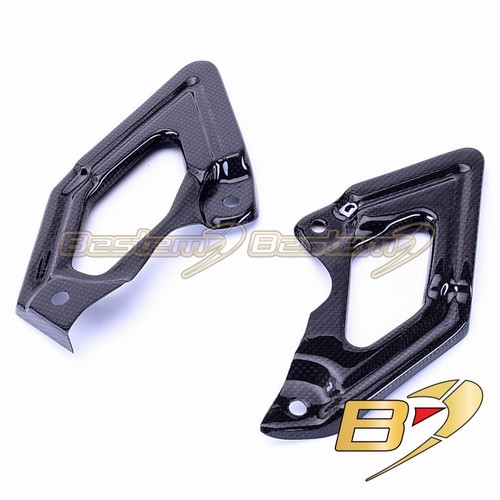 Ducati Hypermotard 796 1100 100% Carbon Fiber Heel Guard Fairings - Foto 1 di 4