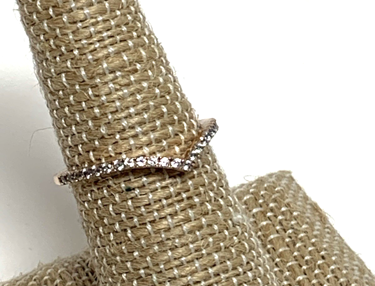 ALE MET 52 Pandora Rose Gold Wishbone Ring size Weight