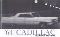 1964 Cadillac Bedienungsanleitung 64 Besitzer Bediener Benutzer Anleitung Buch