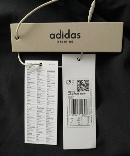 adidas x Fear of God Athletics Crew Black Noir IS6173 - Picture 16 of 17