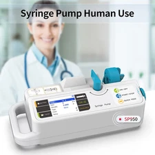 Syringe Pump SP950 LCD real-time Alarm Rechargable battery