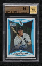 2008 Bowman Draft Prospects Chrome Gordon Beckham BGS 10 PRISTINE Auto 15ij